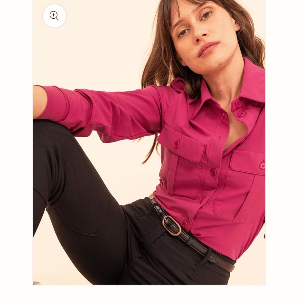 Fabulous French Equestrian button up - Brand New!